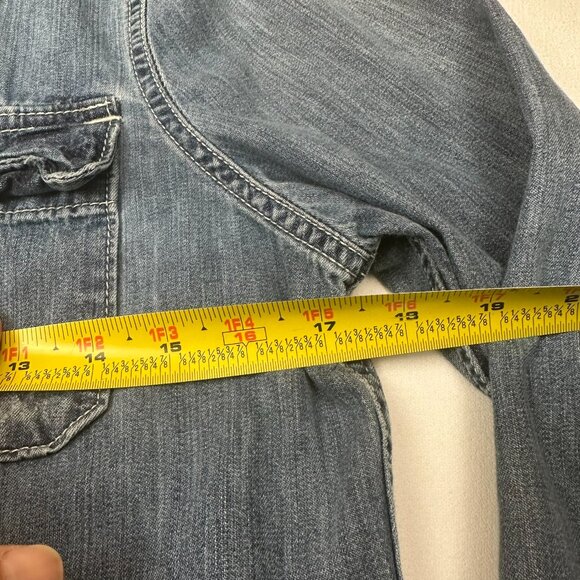 Abercrombie & Fitch Denim Chambray Shirt - Picture 6 of 6